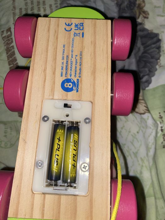 Деревяний паравоз музичний світиться