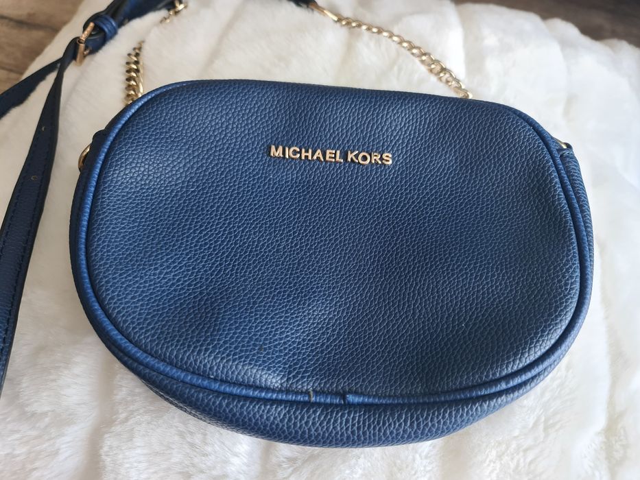 Michael Kors – mała torebka na ramię / crossbody, kobaltowa