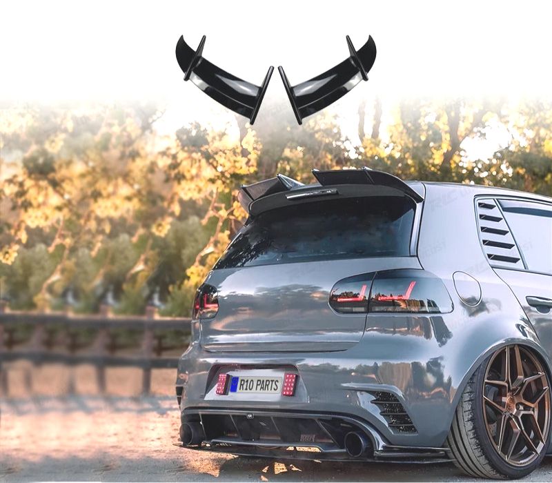 AILERON SPOILER VOLKSWAGEN VW GOLF 6 08-12 ABS PRETO BRILHANTE