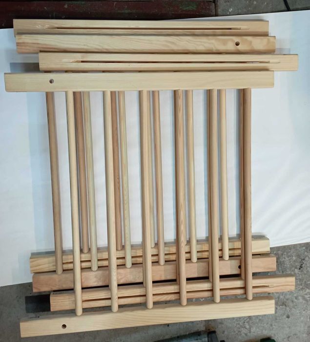 Uniwersalna drewniana bramka na schody, zabezpieczenie dla dzieci