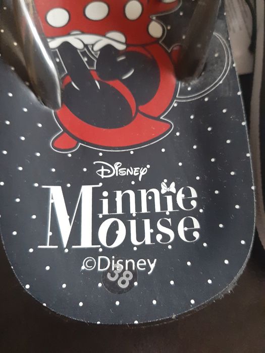 Klapki myszka miki 38 japonki minnie mouse china damskie buty logo