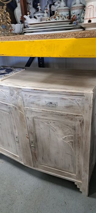 Louceiro com 2 portas e gavetas, restaurado