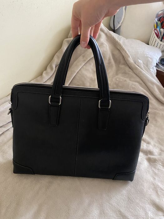 Сумка для ноутбука і документів, шкіряна, 15,6