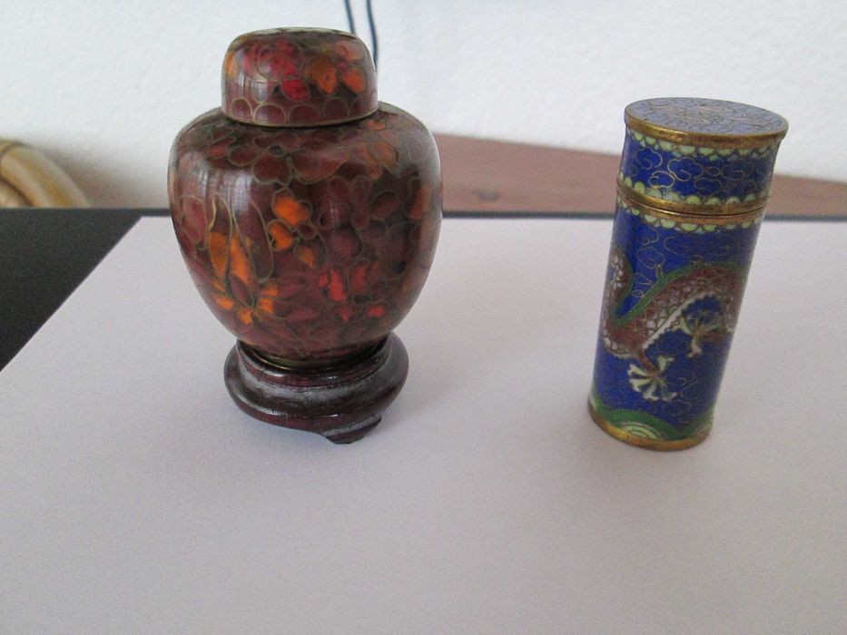 2 "potinhos" em cloisoné