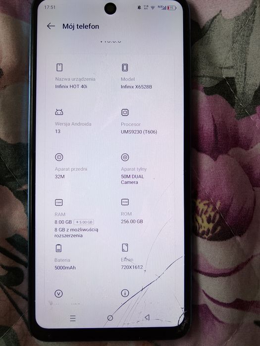 Infinix HOT 40i Palm Blue