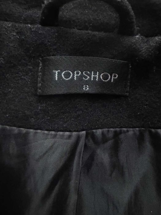wiosenny wełniany płaszcz topshop