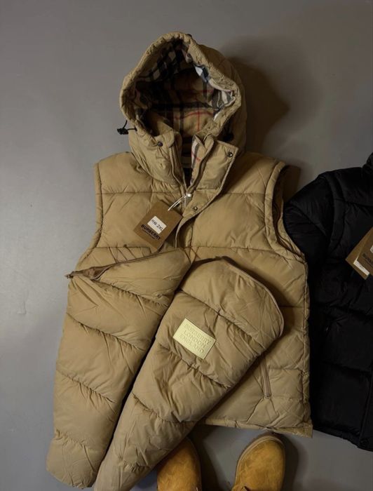 Пуховик Burberry Бербери, барбери , жилетка,
