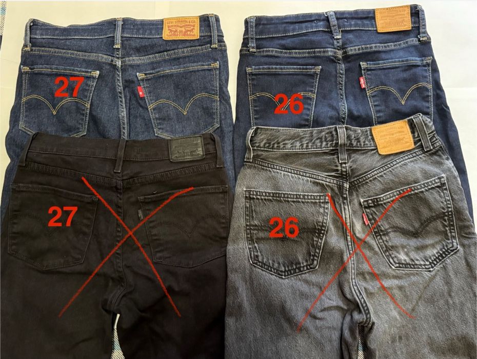 Джинси levis оригінал розмір 26, 27 (724, 70s, 712, 710)