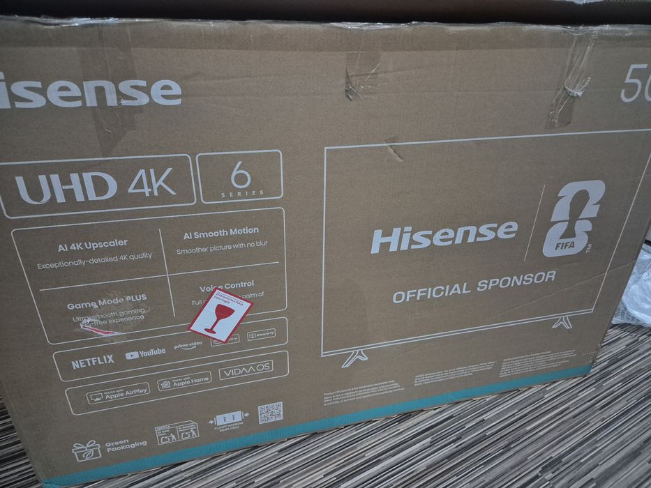 Telewizor 50" Hisense 50E6NT 4K Ultra HD HDR Smart TV | VIDAA