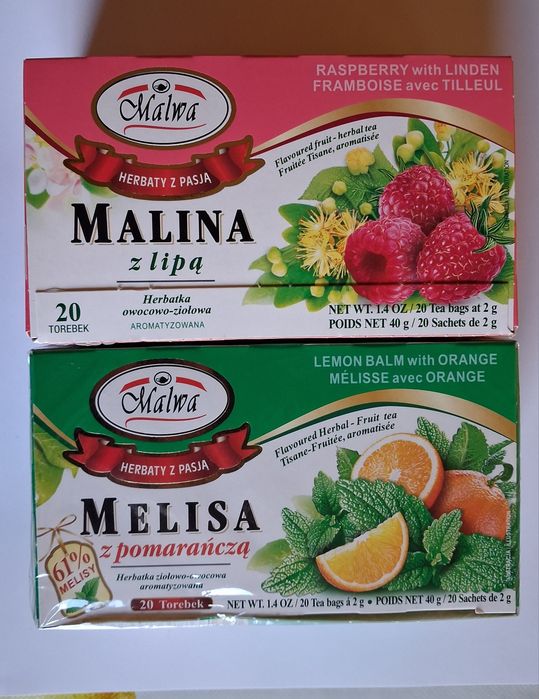 Zestaw Malwa Malina Melisa
