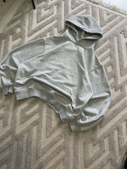 Сіре Худі zara oversize fit Grey hoodie zara cropped fit YZY Gap type