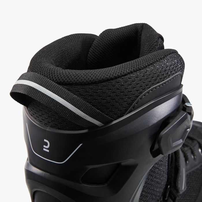 Patins em Linha Adulto FIT100 Preto/Prateado