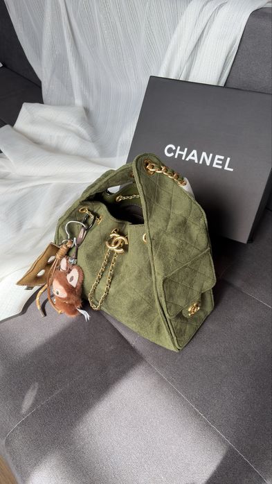 Сумка Chanel 25 Hobo Bag Olive Green / Khaki