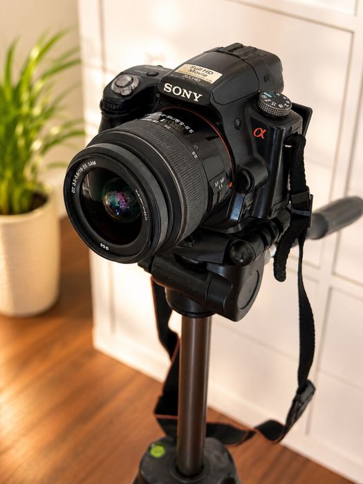 Sony Alpha A55 + obiektyw 18-55 mm + możliwość dokupienia statywu