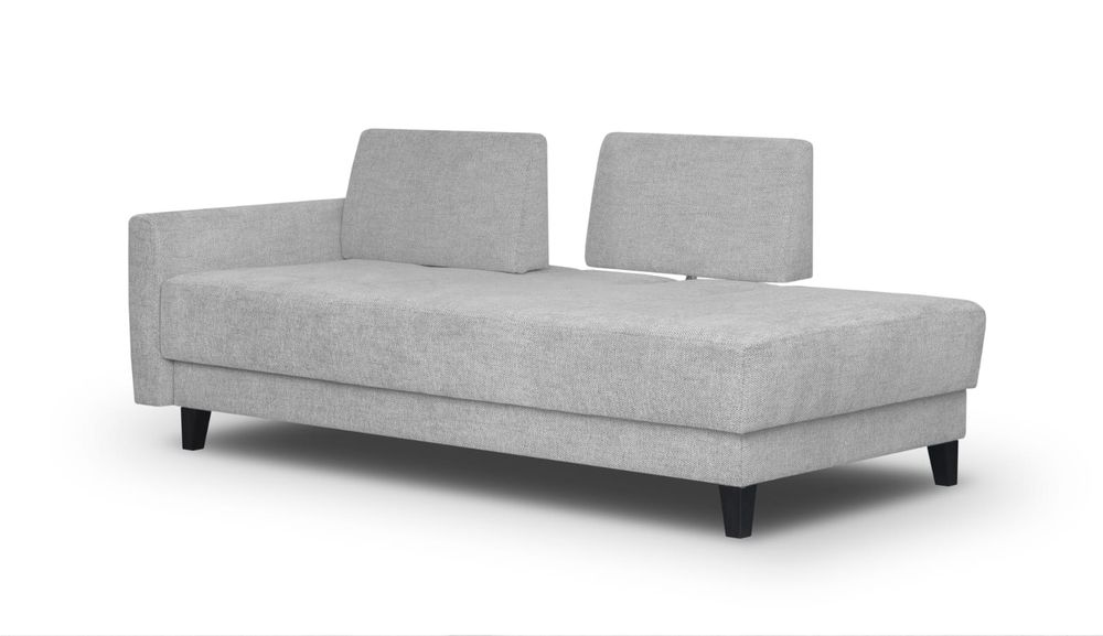 Sofa z funkcją  spania  ruchome oparcie szara - od ręki