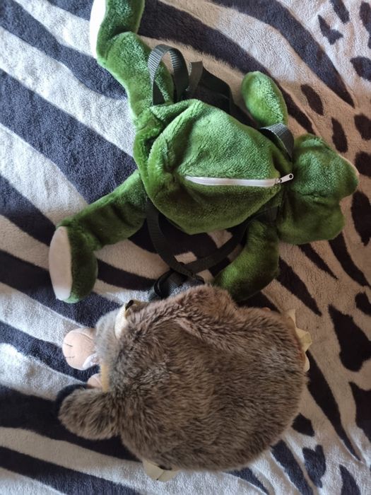 Комплект Дитячі рюкзаки жабка і пацюк