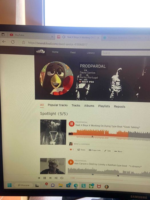 Samsung Monitor Curvo FHD C27F390FHU 27''