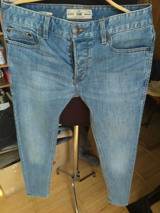 Джинсы Next jeans United Kingdom w30 stretch mid blue.