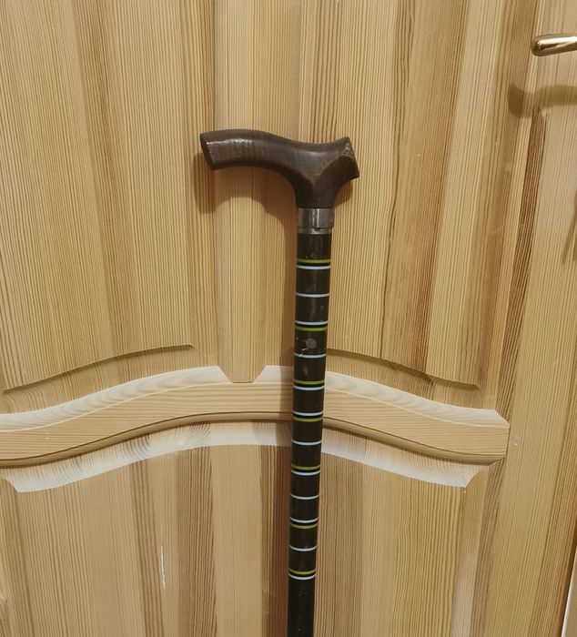 Крепкая мужская трость. Эбонит, 86см