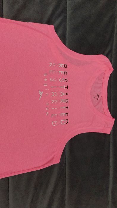 Blusa de desporto rosa de sra