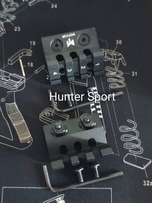 База West Lake Tactical швидкоз'ємна виносна з Weaver для коліматора, моноблок для коллиматора, для АК АР серії Sig Sauer Colt CZ Bren