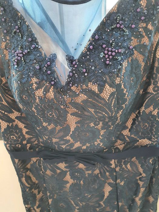 Vestido cerimonia azul tam M