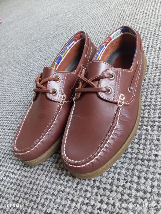 buty skórzane buty żeglarskie marki Nature Life r. 42