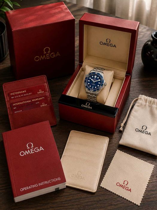 Мужские часы Omega Seamaster Diver 300m Blue