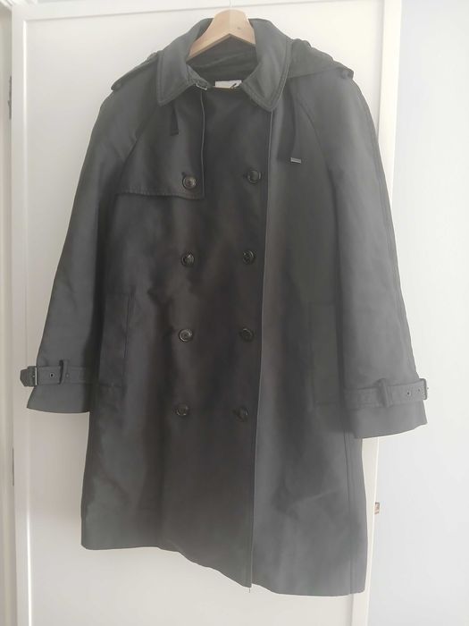 Cabardine/Trench Coat preta Zara