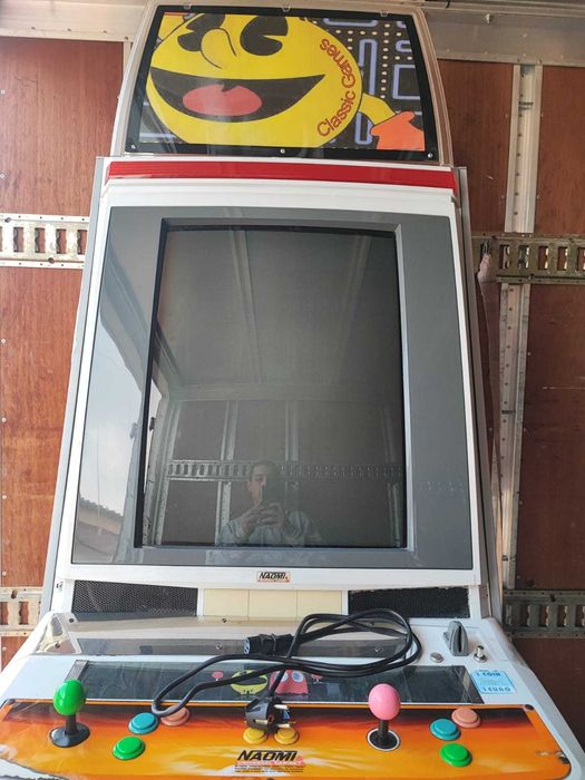 Clássico Arcade Sega Naomi Cabinet com Sistema Multijogos Pandora