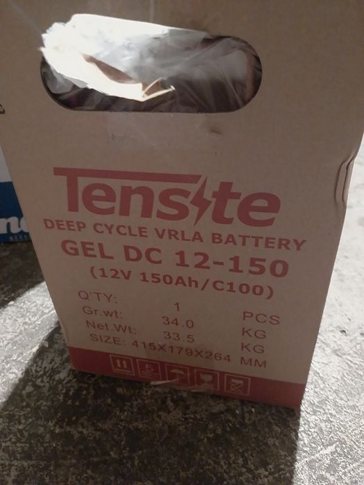 Bateria gel 150ah 12v vrla deep cycle