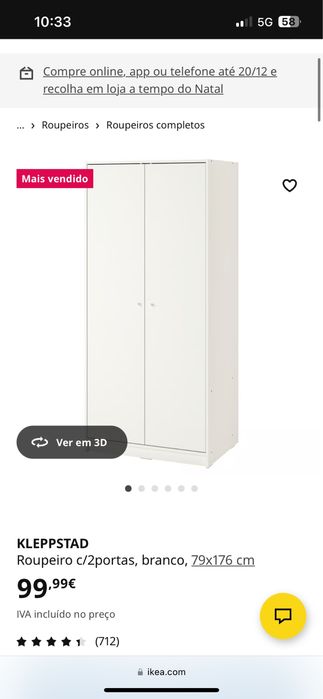 Vendo moveis de ikea sem uso