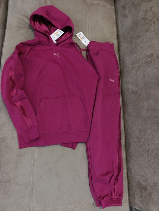 оригінал теплий костюм Puma S,M синій,рожевий,чорний