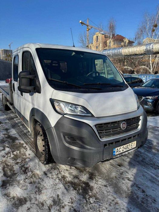 Автовоз Fiat Ducato 2015 3.0 multijet з платформою та дубль-кабіною