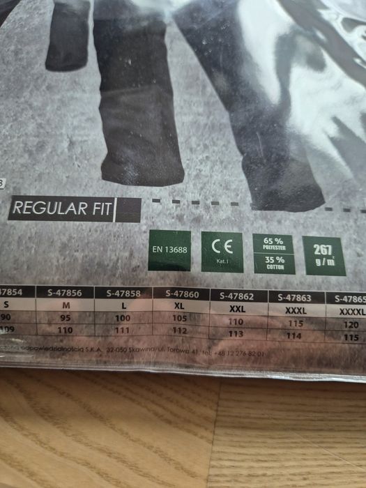 Spodnie robocze rozmiar xl