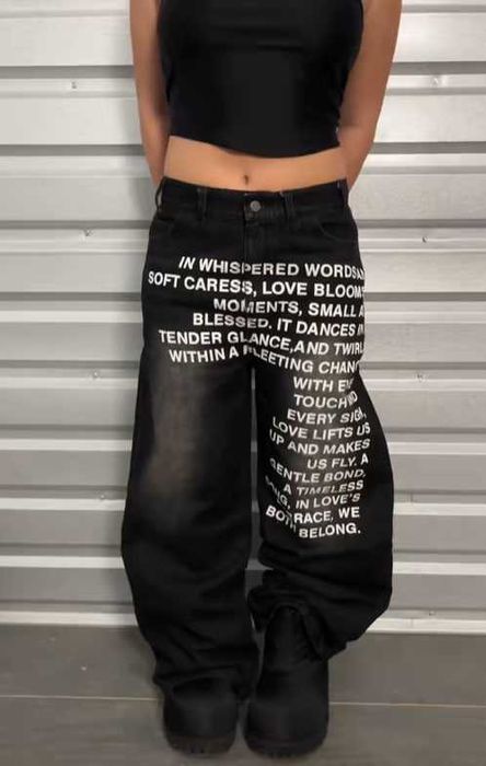 Штаны i hate stars poem x balenciaga