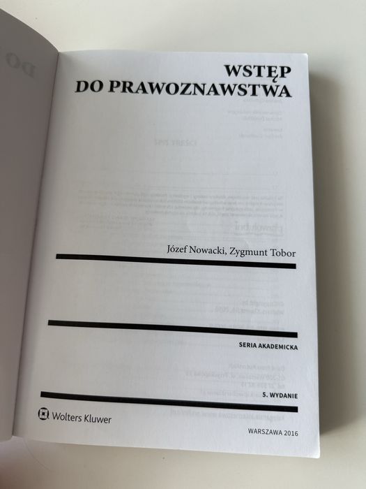 Wstęp do prawoznawstwa książka