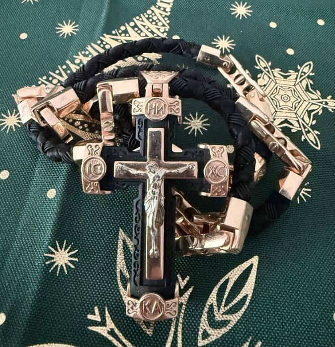 Золотой крест с цепью(585проба ) 4490гр - грамм