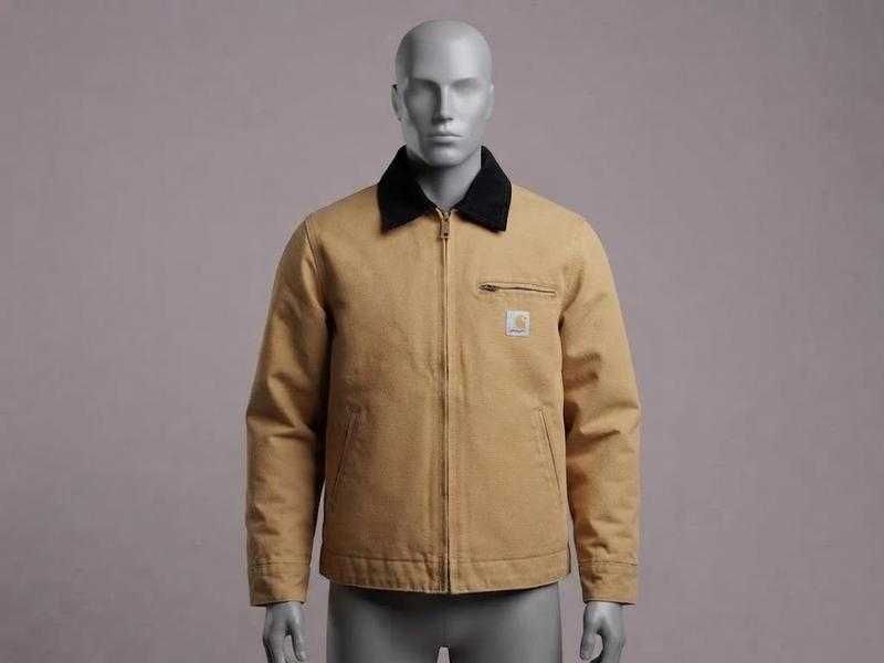 Вінтажна куртка Carhartt j001 detroit харік бежева з кишенями вітровка бомбер мілітарі тактична тепла