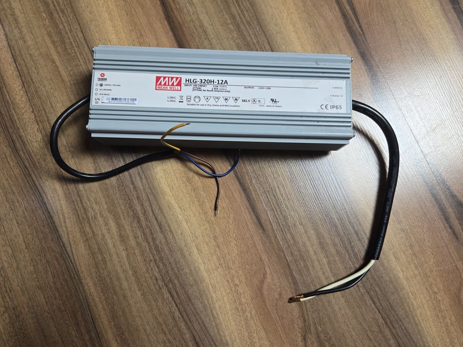Zasilacz impulsowy mean well LED 264W 12VDC 22A
