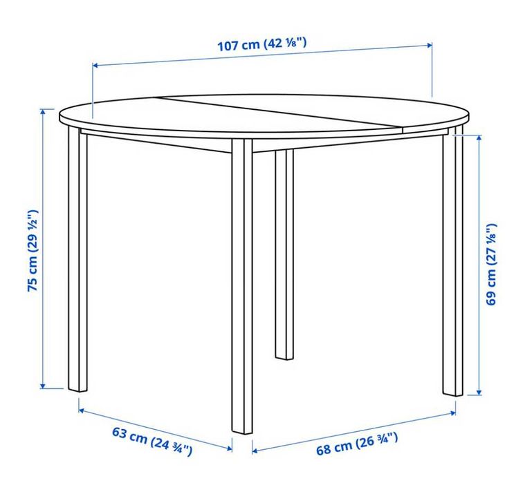 Mesa branca redonda VIHALS + 2 cadeiras SANDSBERG Ikea