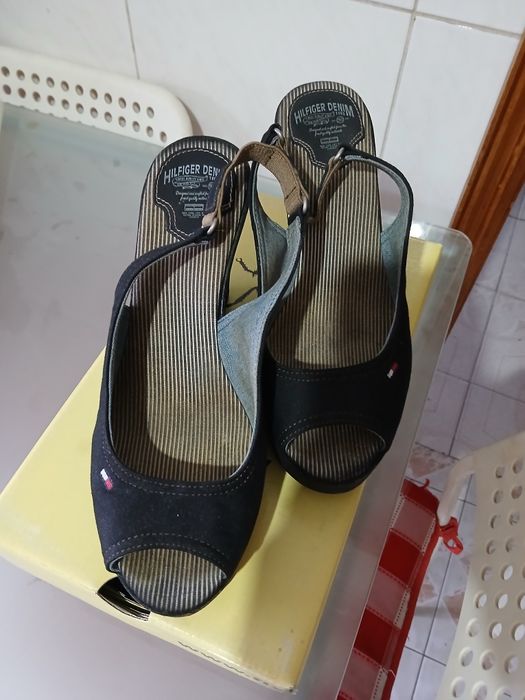 Sandálias cunha Tommy Hilfilger