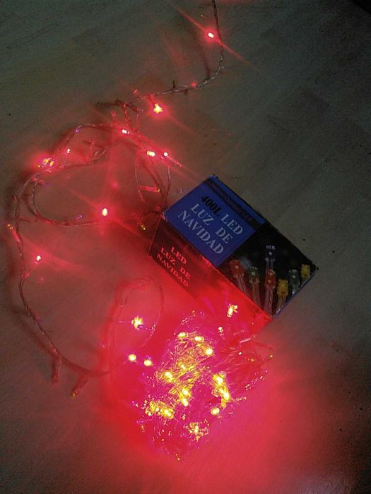 Гірлянда новорічна світлодіодна 400led лед 400 червона RGB мультіколор