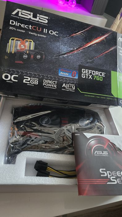 NVIDIA GeForce GTX 760 ASUS - 2GB DDR5 - PCI Express 3.0 x16