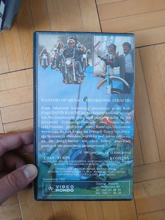 VHS Mistrzowie Strachu Master od Menace