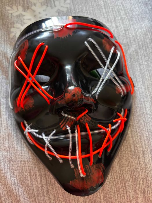 Máscara nova Halloween/Carnaval LED