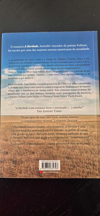 Livro "A Herdade" da autora Jane Smiley