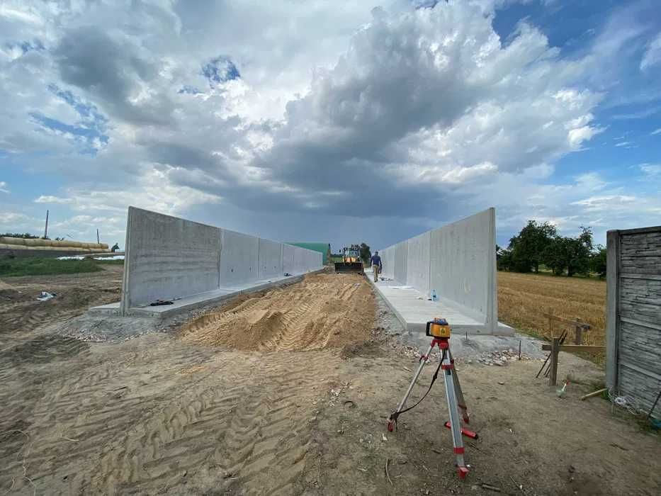 Silos przejazdowy na kiszonkę silosy