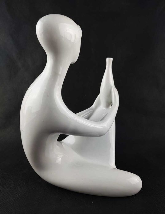 Porcelain Statue by Jitka Forejtova for Royal Dux, Czechoslovakia