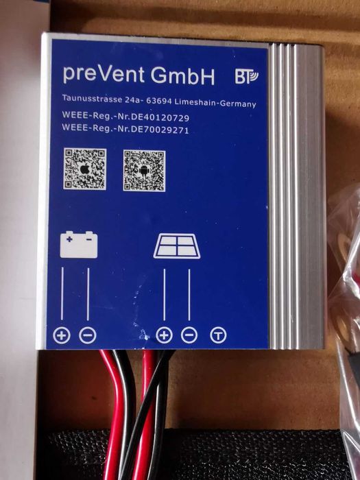 Сонячна панель preVent 135W (Німеччина) повний комплект,  Інвертор Green Cell 3000W, MPPT Dometic